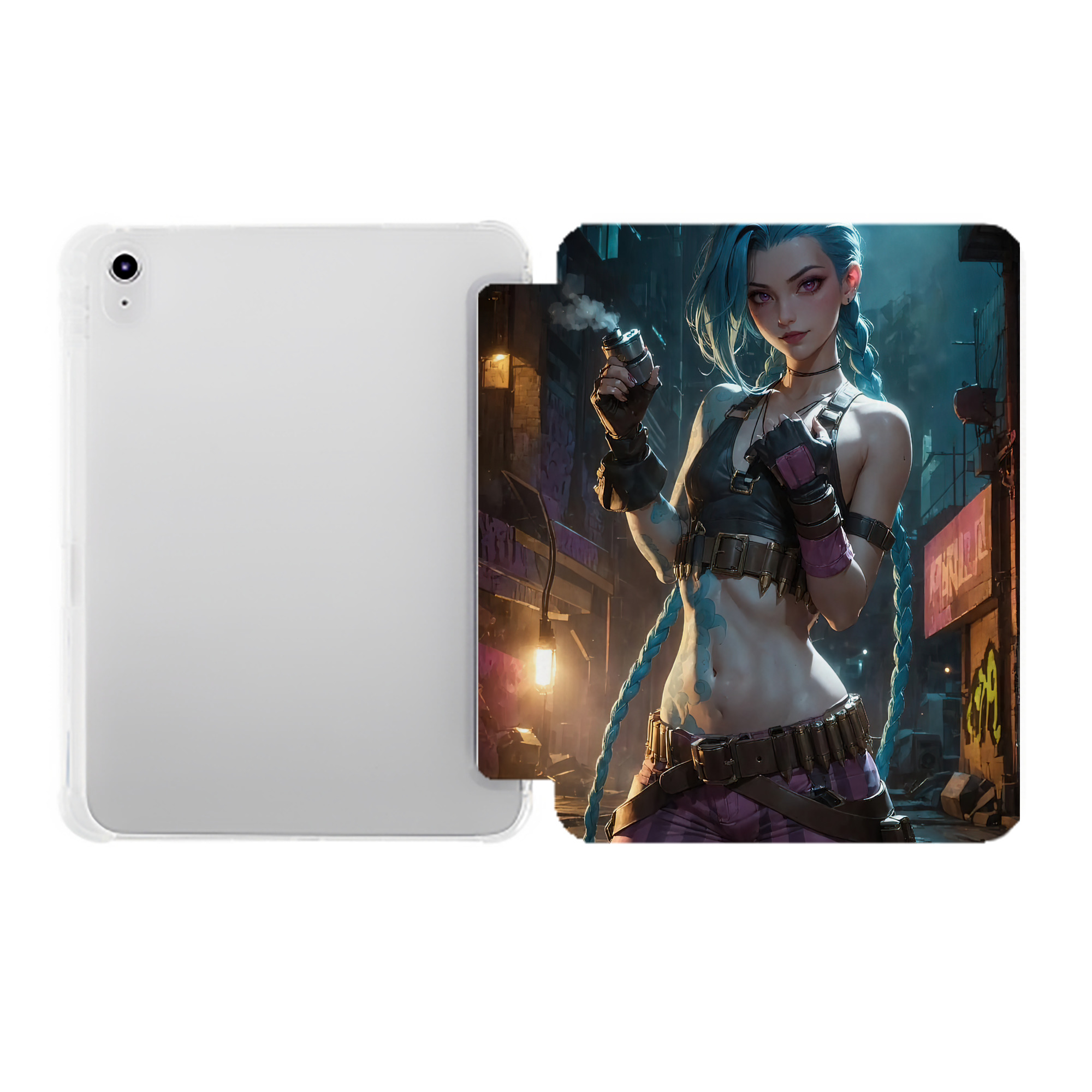 （画像用） リーグ・オブ・レジェンド League of Legends LOL IPad ケース ペン収納付き 三つ折りスタンド PUレザー×シリコン 対応機種9.5/10.5/10.9インチ